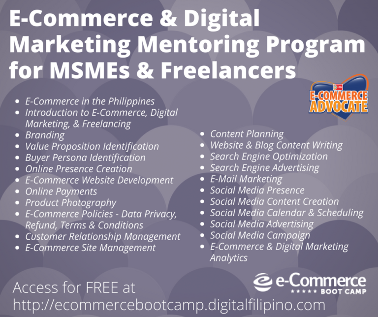 E-Commerce & Digital Marketing Mentoring Program for MSMEs & Freelancers